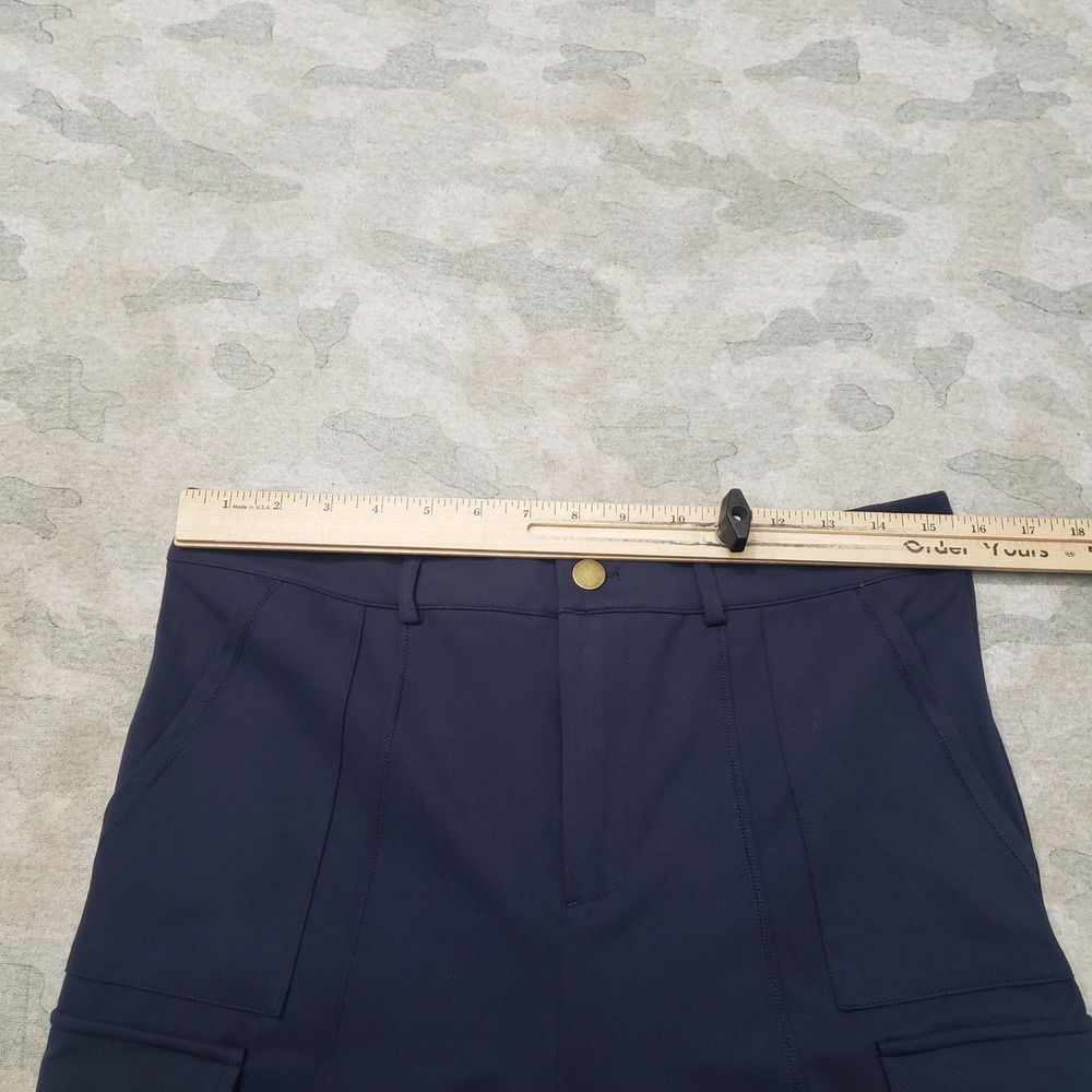 Halara Cargo Pants Womens Large Blue High Waisted Stretch Pockets NWT - Picture 4 of 9